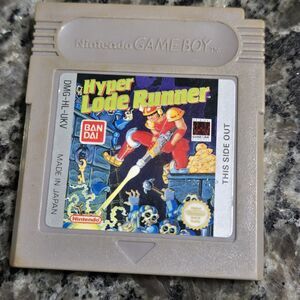 Hyper Lode Runner (Nintendo Game Boy, 1989) Cartridge Authentic Tested Works.